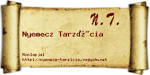 Nyemecz Tarzícia névjegykártya